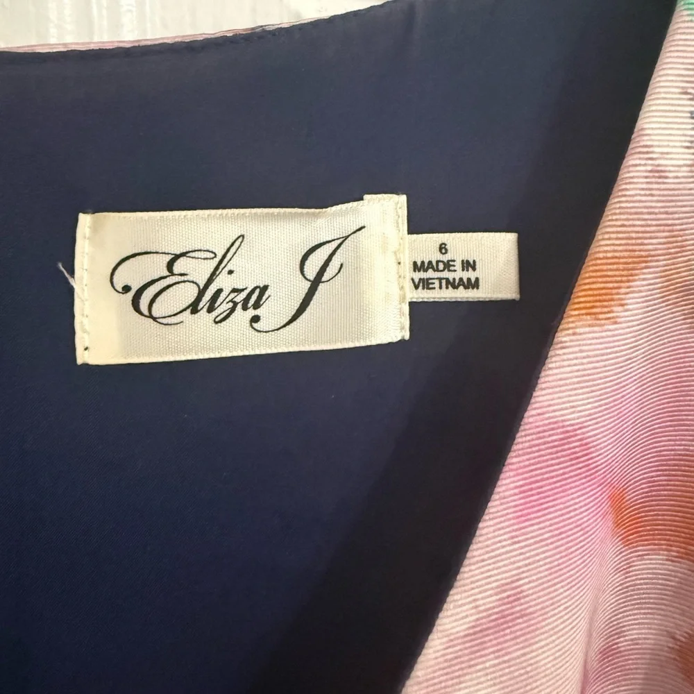 Eliza J Midi Fit and Flare Floral Dress - Picture 5 of 5